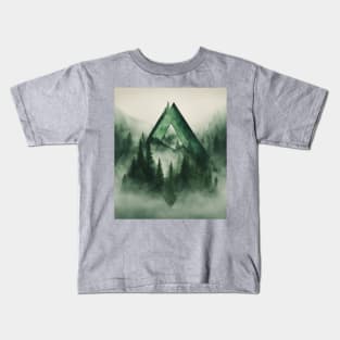 Misty Mountain Triangle Kids T-Shirt